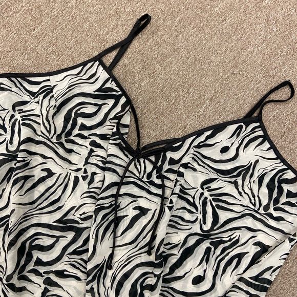 Vintage 90s/Y2k Plus size 3x Jones New York mini slip party dress sheer - Picture 2 of 9